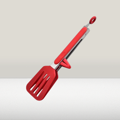 Pince cuisine - SiliconeFoodTongs™ - Rouge