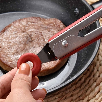 Pince cuisine - SiliconeFoodTongs™ - Rouge