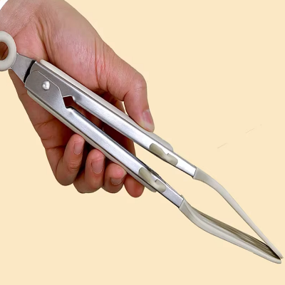 Pince cuisine - SiliconeFoodTongs™ - Beige