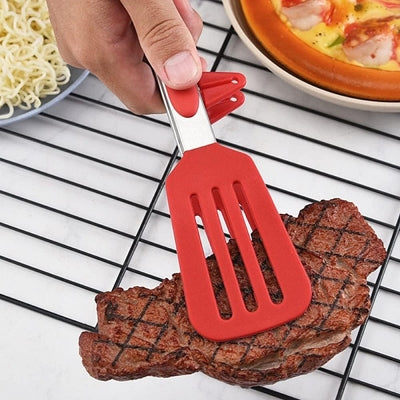 Pince cuisine - SiliconeFoodTongs™ - Rouge