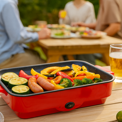 Plancha Électrique - HeatPlate™ - Rouge