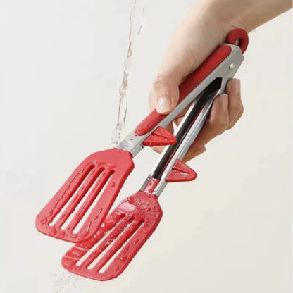 Pince cuisine - SiliconeFoodTongs™ - Rouge